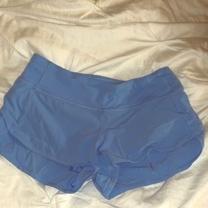 Cobalt Blue LuluLemon Shorts